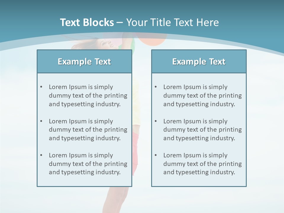 Blue Inspiration Lifestyle PowerPoint Template