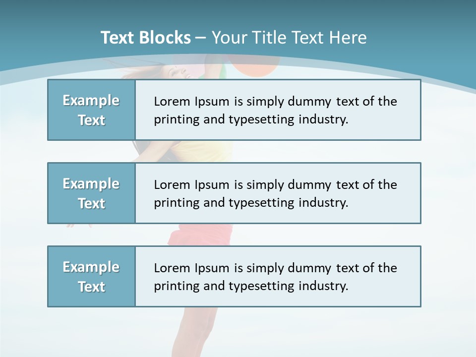 Blue Inspiration Lifestyle PowerPoint Template