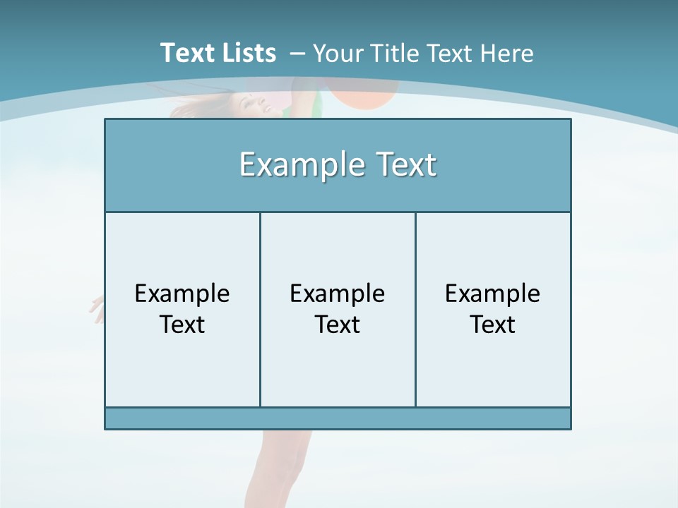 Blue Inspiration Lifestyle PowerPoint Template