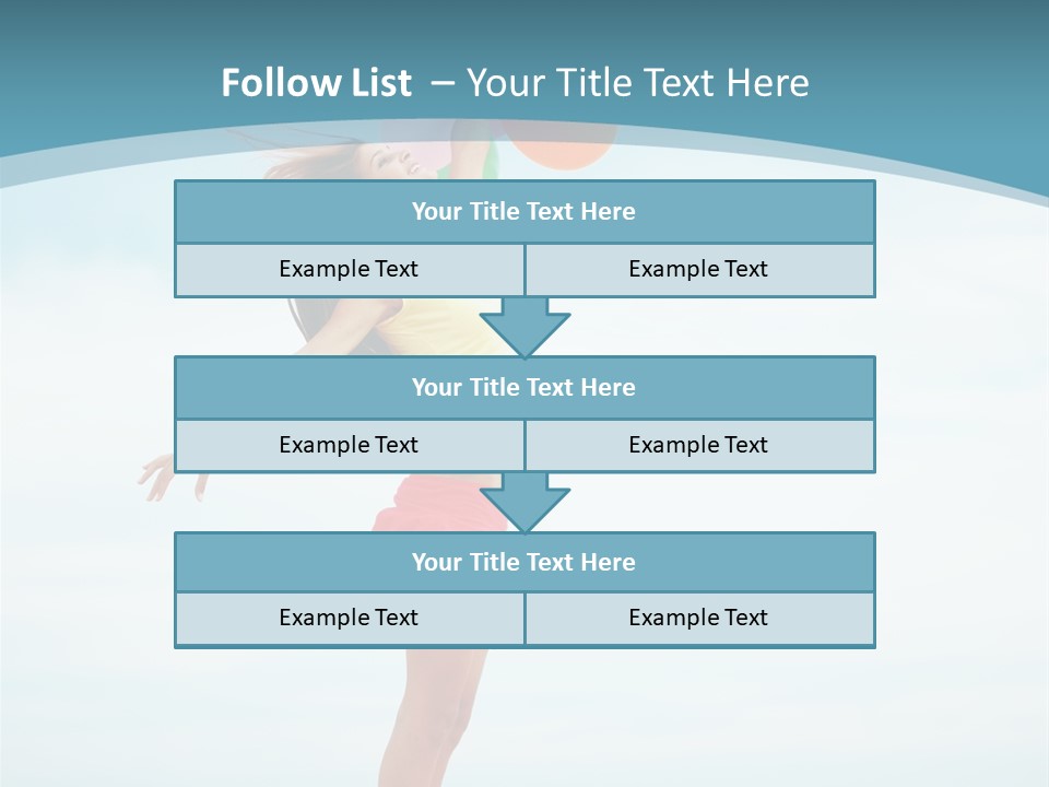 Blue Inspiration Lifestyle PowerPoint Template