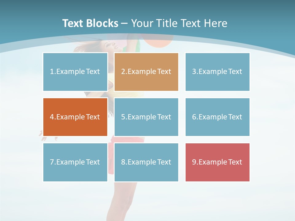 Blue Inspiration Lifestyle PowerPoint Template