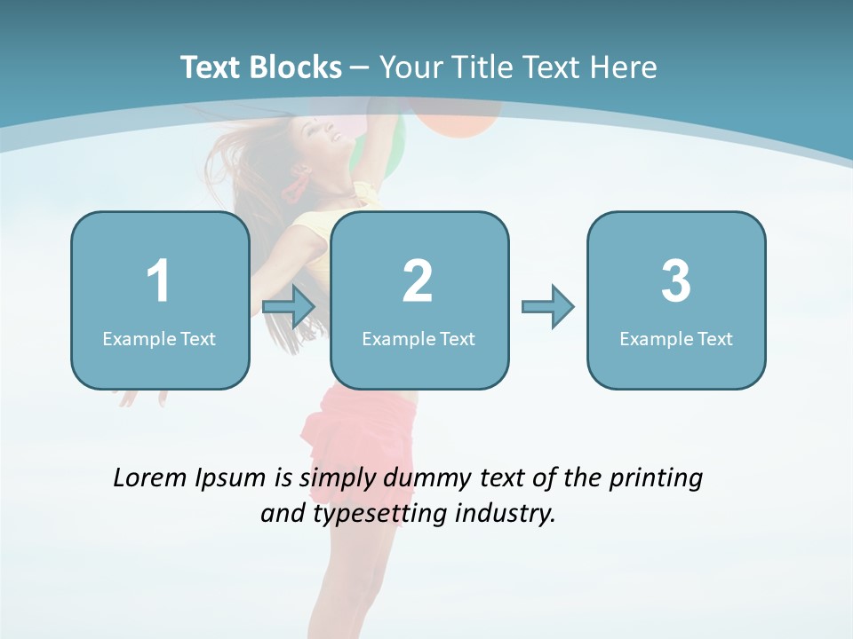 Blue Inspiration Lifestyle PowerPoint Template
