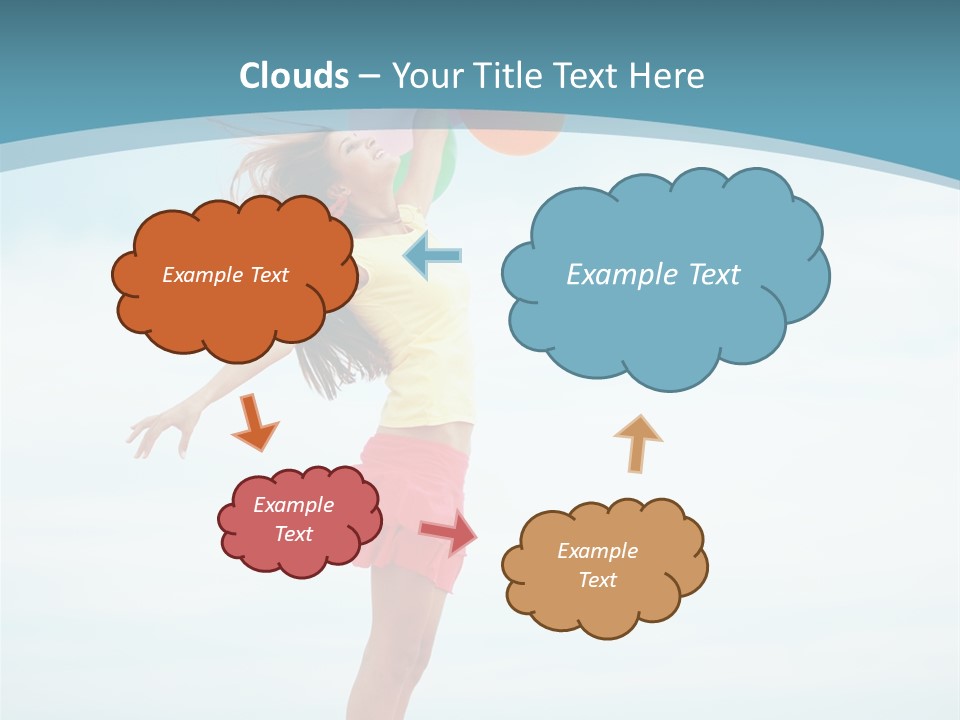 Blue Inspiration Lifestyle PowerPoint Template