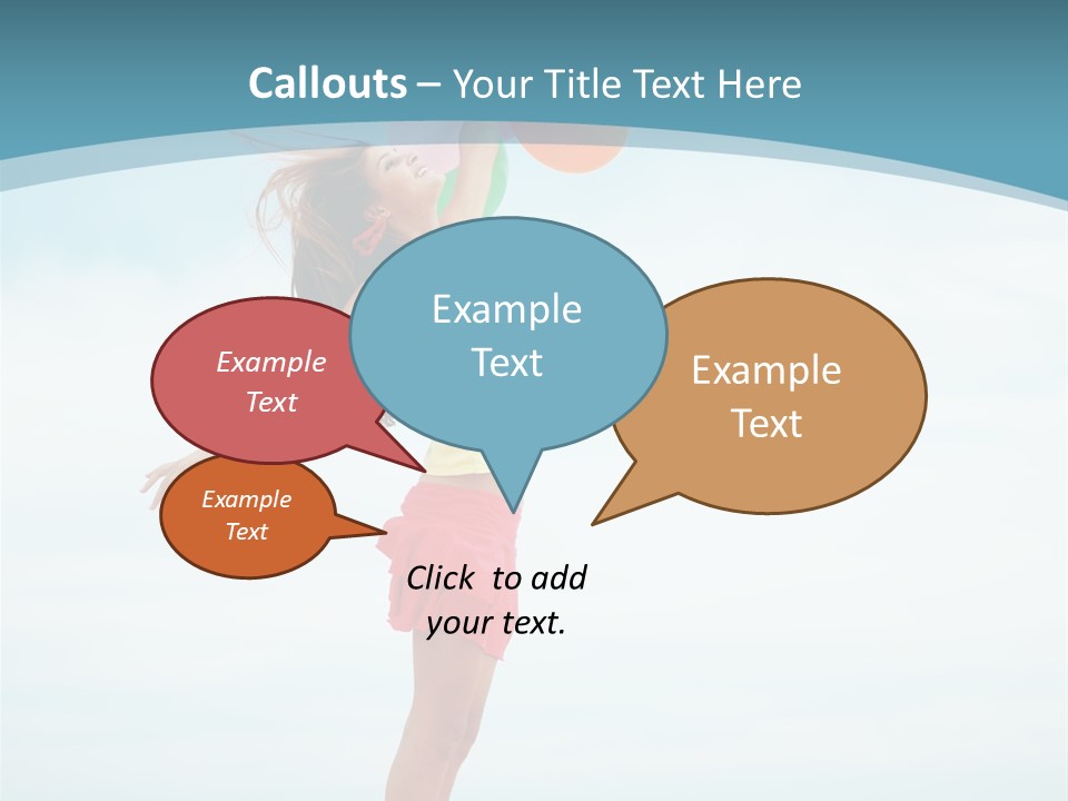 Blue Inspiration Lifestyle PowerPoint Template