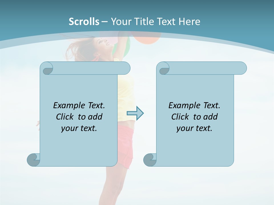 Blue Inspiration Lifestyle PowerPoint Template