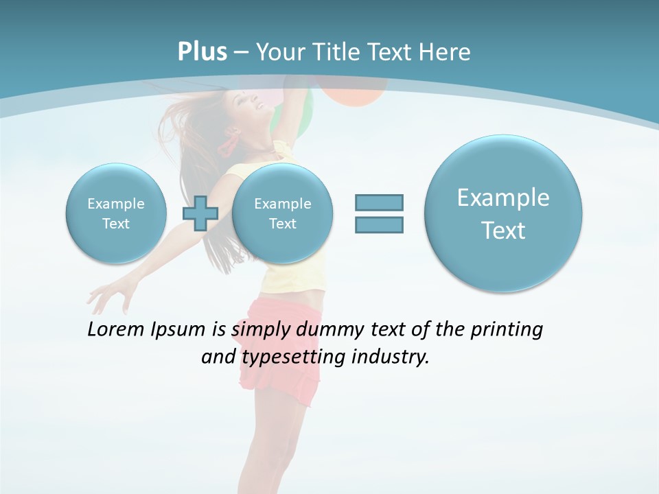 Blue Inspiration Lifestyle PowerPoint Template