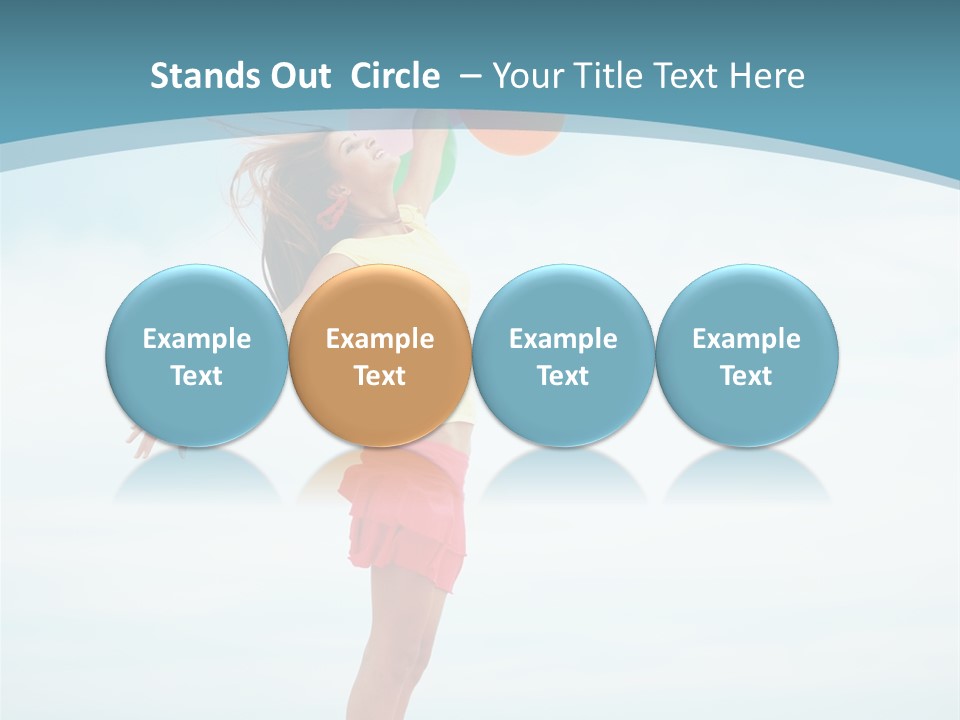 Blue Inspiration Lifestyle PowerPoint Template