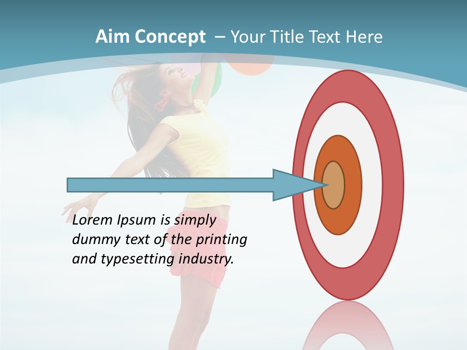 Blue Inspiration Lifestyle PowerPoint Template