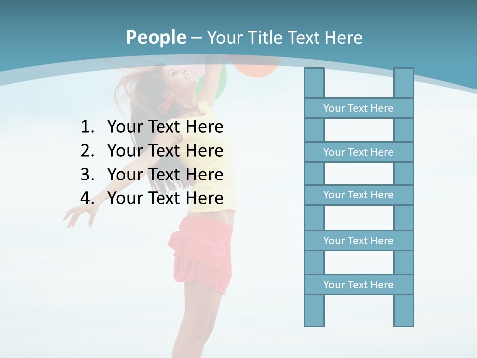 Blue Inspiration Lifestyle PowerPoint Template