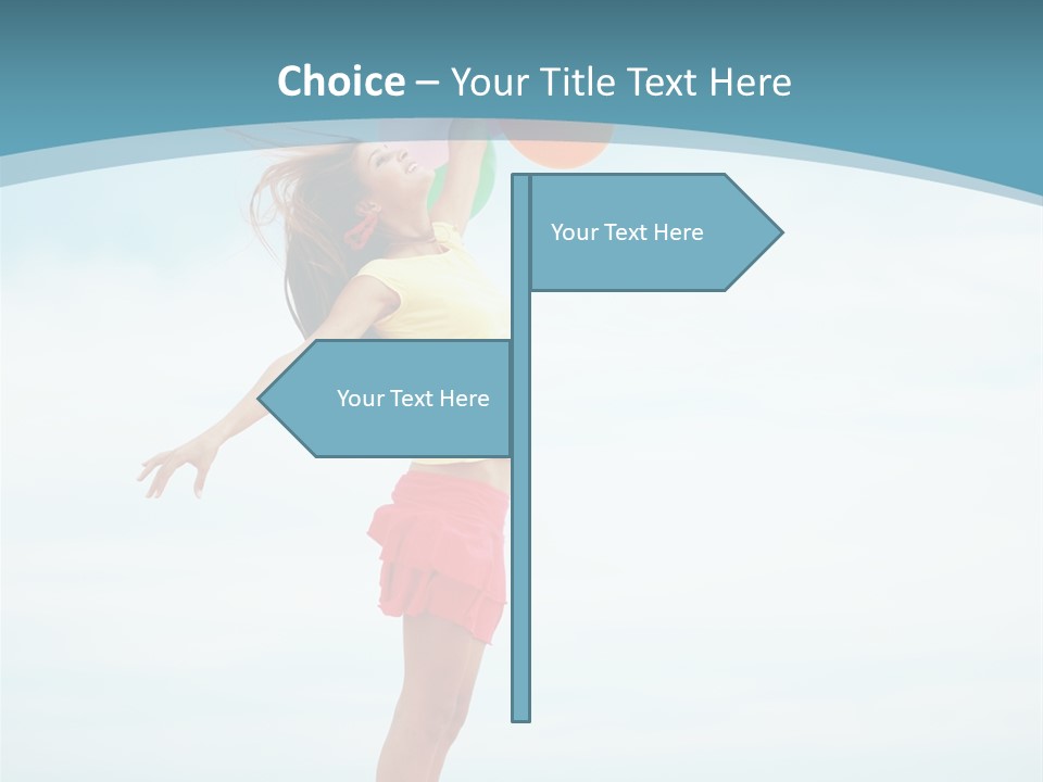 Blue Inspiration Lifestyle PowerPoint Template