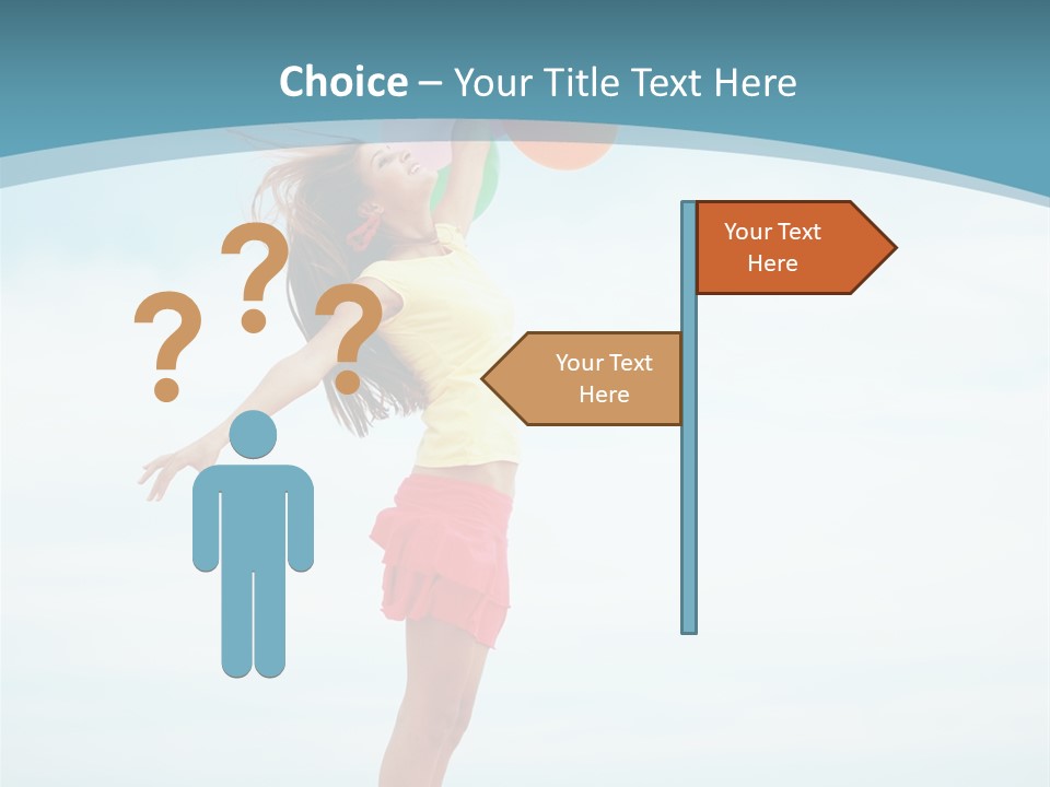 Blue Inspiration Lifestyle PowerPoint Template