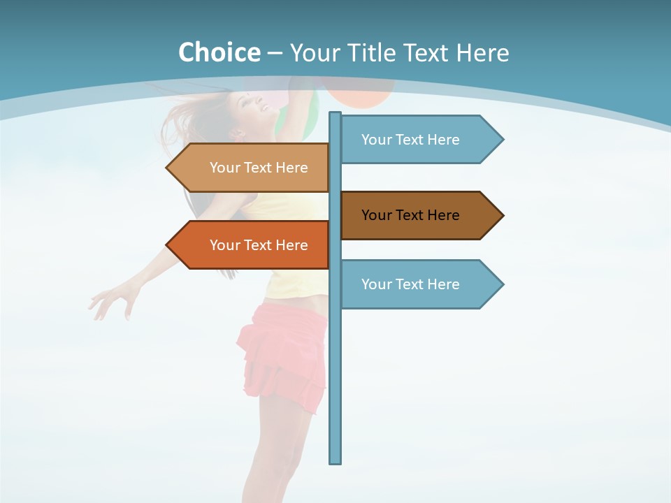 Blue Inspiration Lifestyle PowerPoint Template