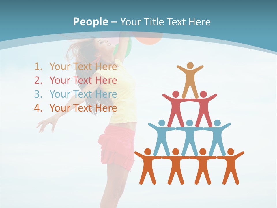 Blue Inspiration Lifestyle PowerPoint Template