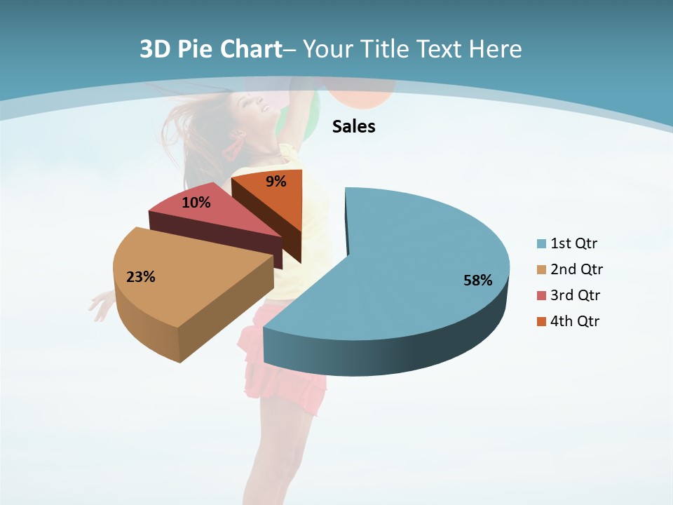 Blue Inspiration Lifestyle PowerPoint Template