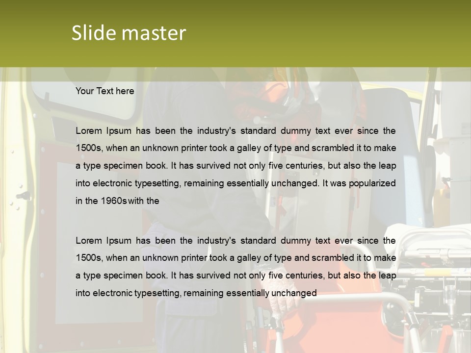 Help Aid Red PowerPoint Template