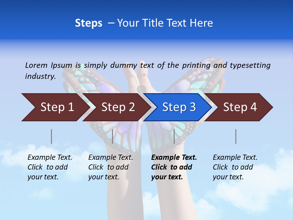 Rays Soft Cloudy PowerPoint Template