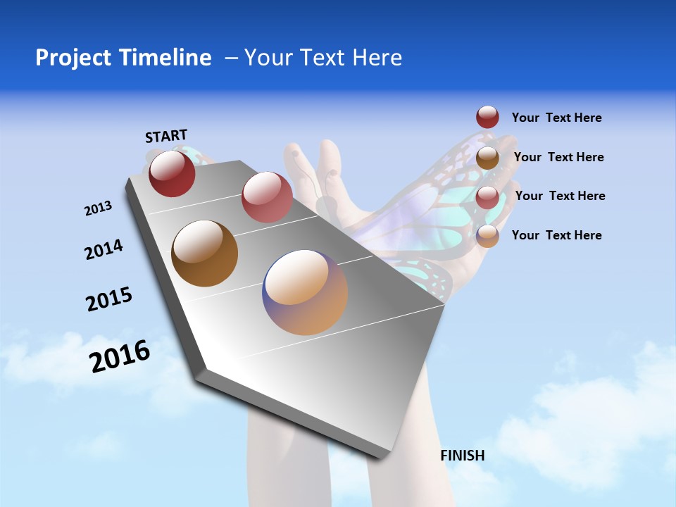 Rays Soft Cloudy PowerPoint Template