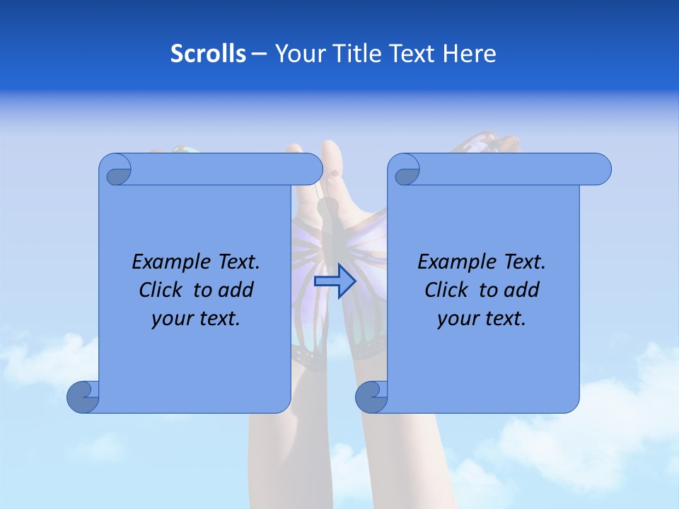 Rays Soft Cloudy PowerPoint Template