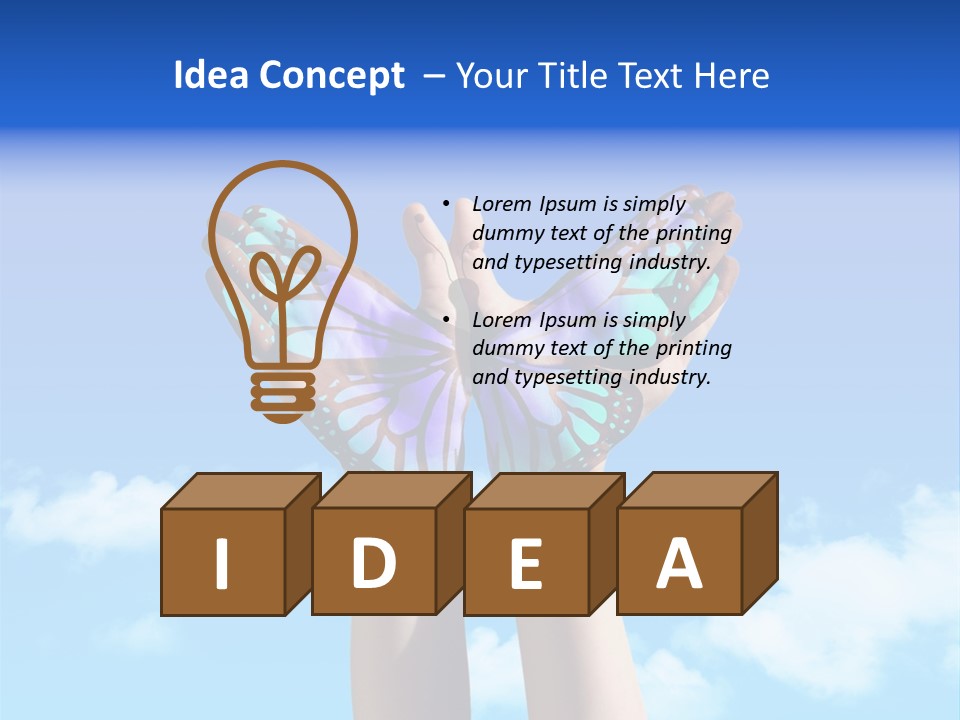 Rays Soft Cloudy PowerPoint Template