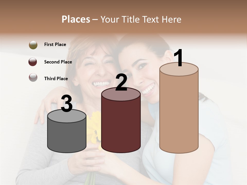 Yellow Only Woman Mothers Day PowerPoint Template