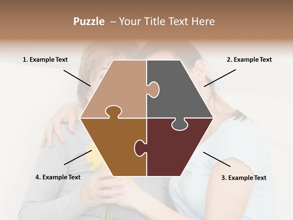 Yellow Only Woman Mothers Day PowerPoint Template