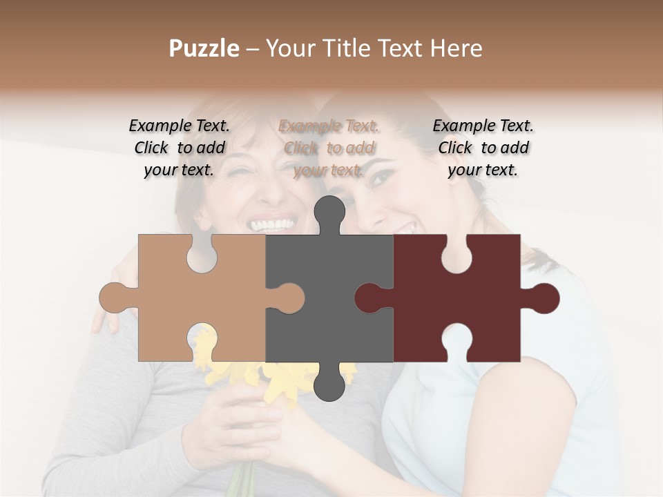 Yellow Only Woman Mothers Day PowerPoint Template