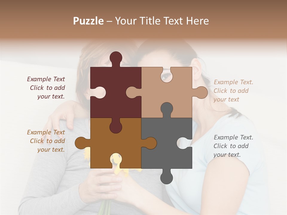 Yellow Only Woman Mothers Day PowerPoint Template