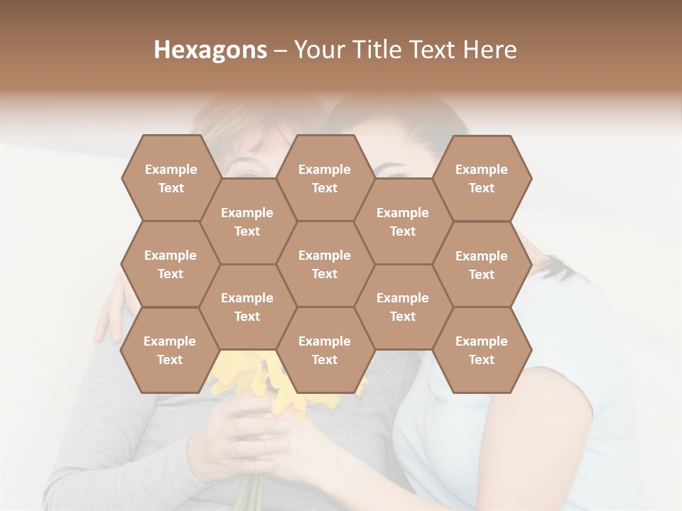 Yellow Only Woman Mothers Day PowerPoint Template