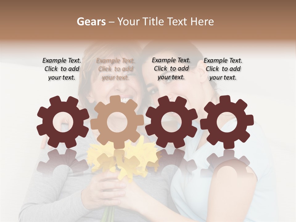 Yellow Only Woman Mothers Day PowerPoint Template