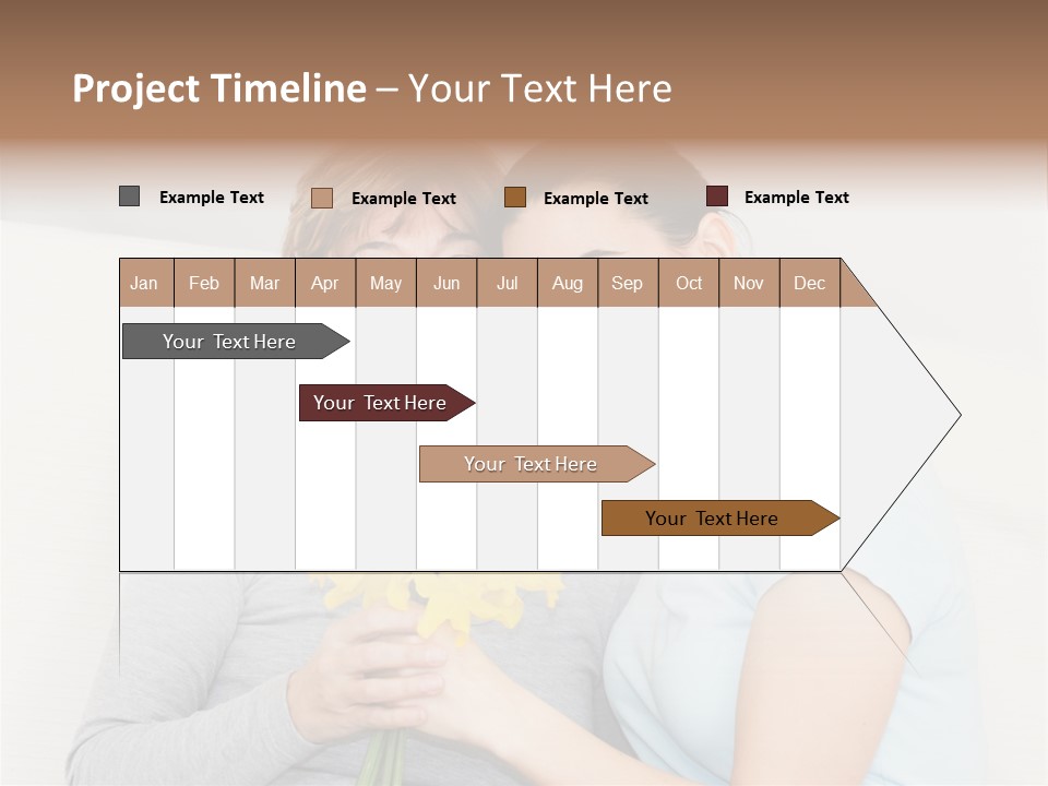 Yellow Only Woman Mothers Day PowerPoint Template