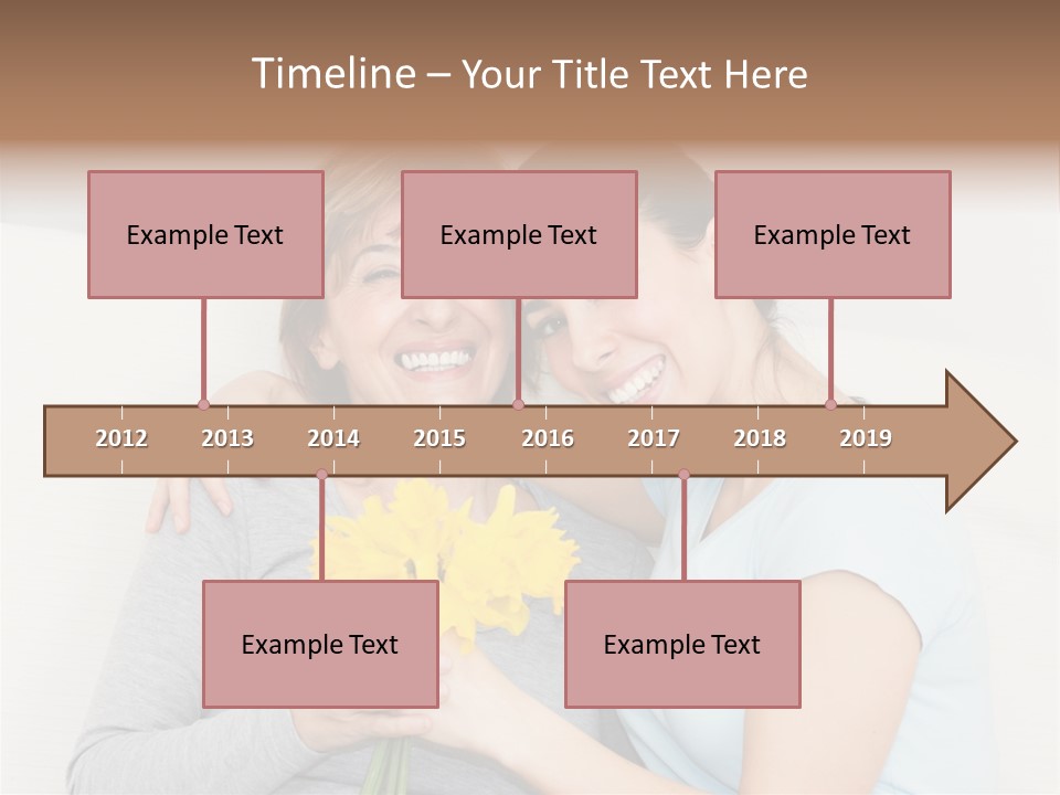 Yellow Only Woman Mothers Day PowerPoint Template