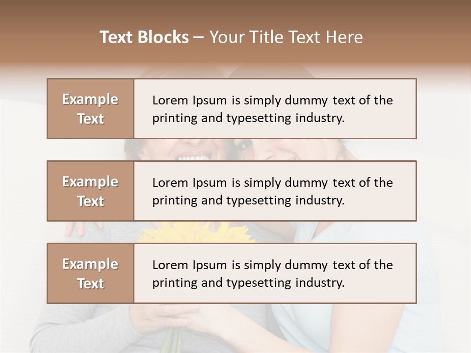 Yellow Only Woman Mothers Day PowerPoint Template