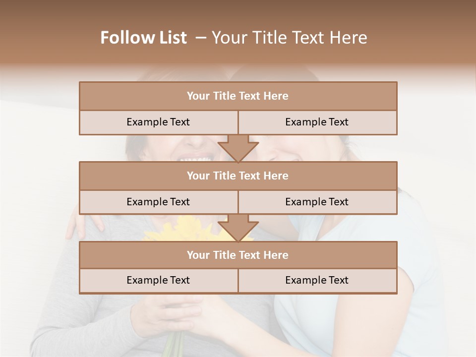 Yellow Only Woman Mothers Day PowerPoint Template