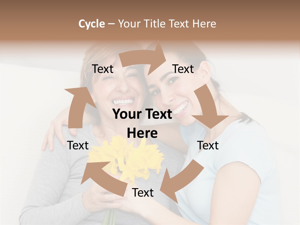 Yellow Only Woman Mothers Day PowerPoint Template