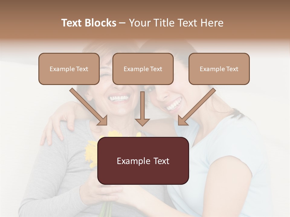 Yellow Only Woman Mothers Day PowerPoint Template