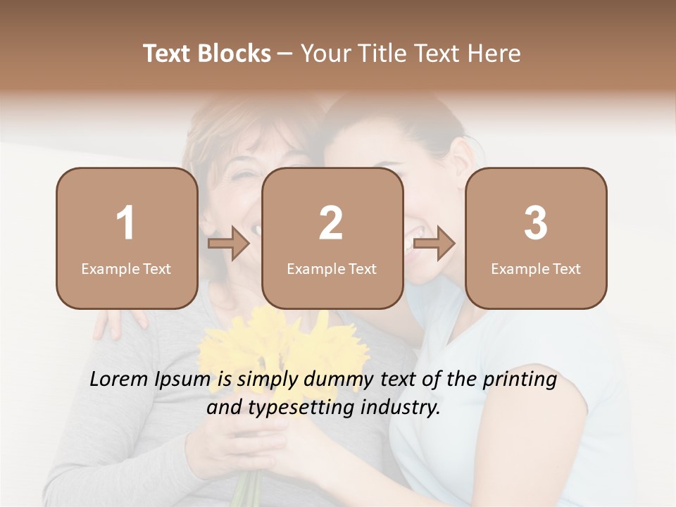 Yellow Only Woman Mothers Day PowerPoint Template