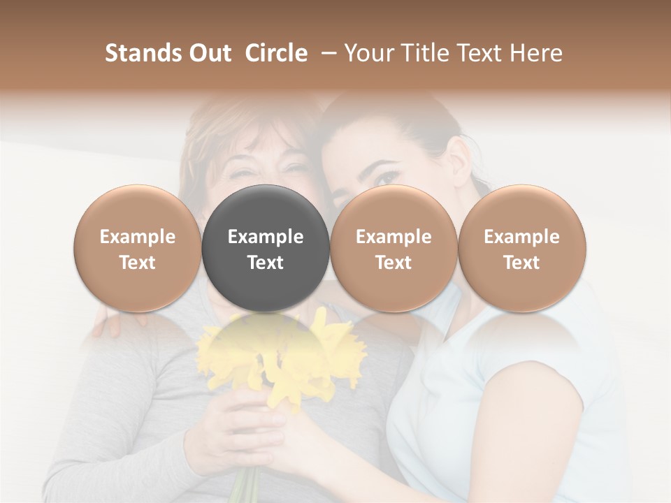 Yellow Only Woman Mothers Day PowerPoint Template