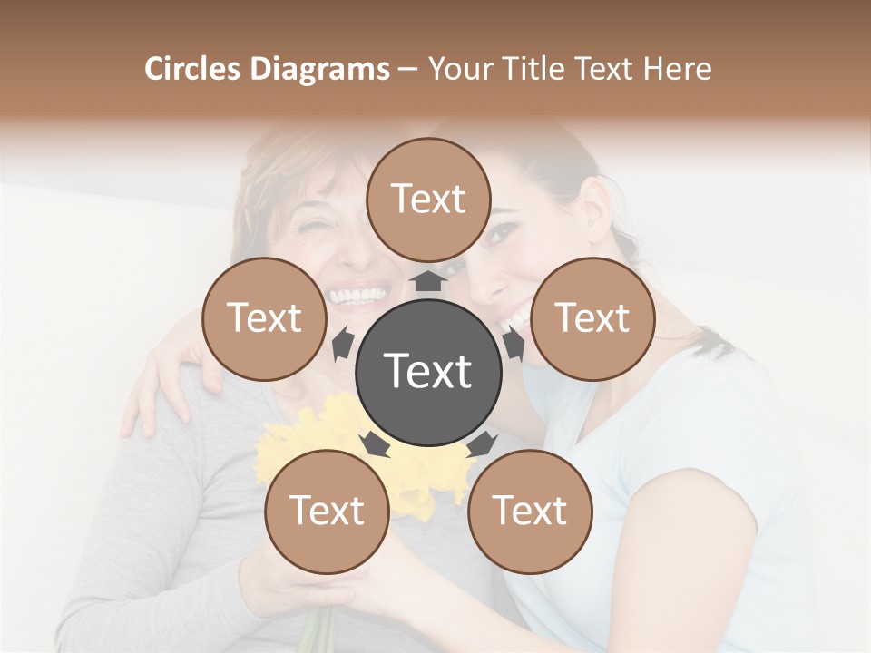 Yellow Only Woman Mothers Day PowerPoint Template