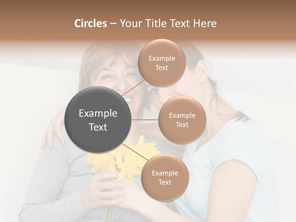 Yellow Only Woman Mothers Day PowerPoint Template