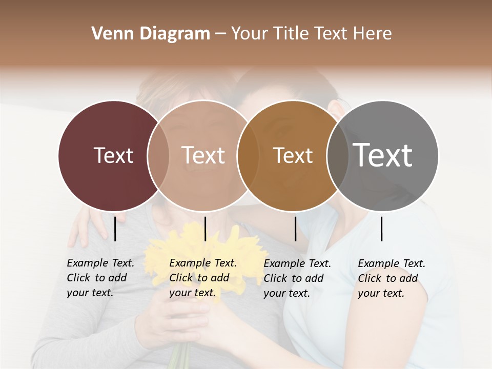 Yellow Only Woman Mothers Day PowerPoint Template