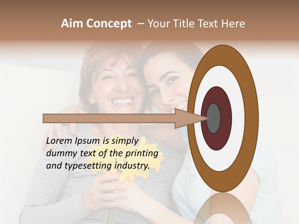 Yellow Only Woman Mothers Day PowerPoint Template