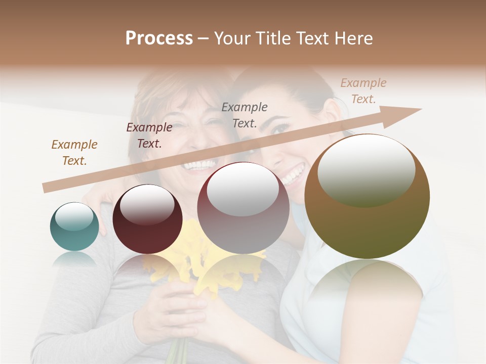 Yellow Only Woman Mothers Day PowerPoint Template