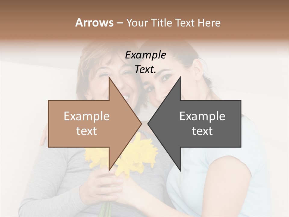 Yellow Only Woman Mothers Day PowerPoint Template