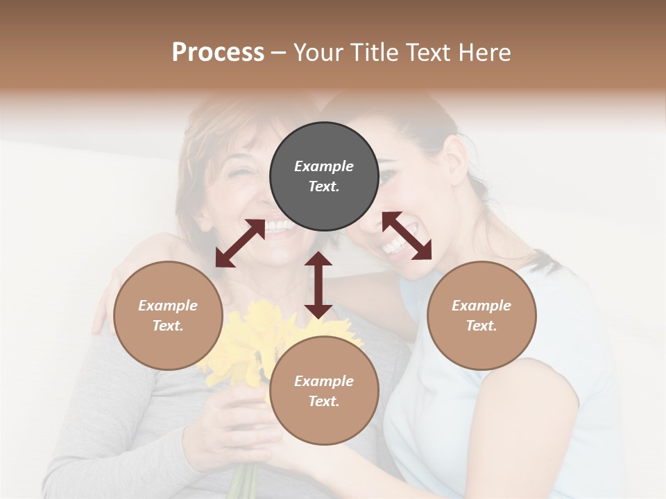 Yellow Only Woman Mothers Day PowerPoint Template