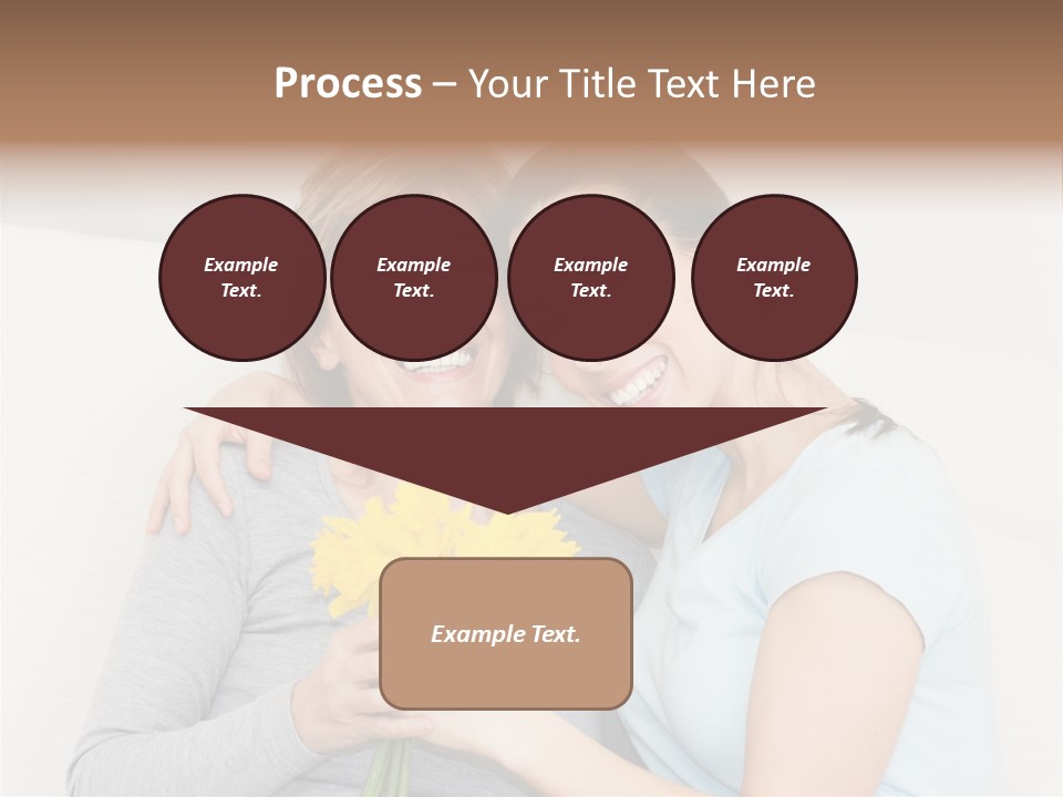 Yellow Only Woman Mothers Day PowerPoint Template