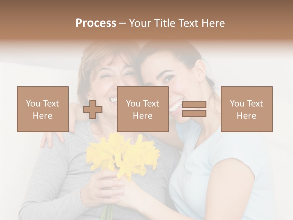 Yellow Only Woman Mothers Day PowerPoint Template