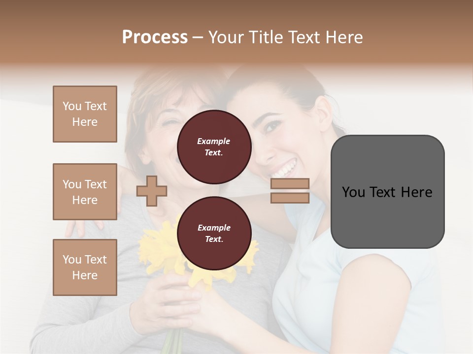 Yellow Only Woman Mothers Day PowerPoint Template