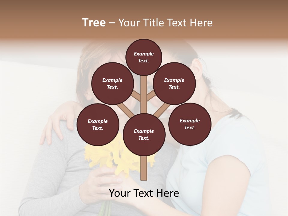 Yellow Only Woman Mothers Day PowerPoint Template