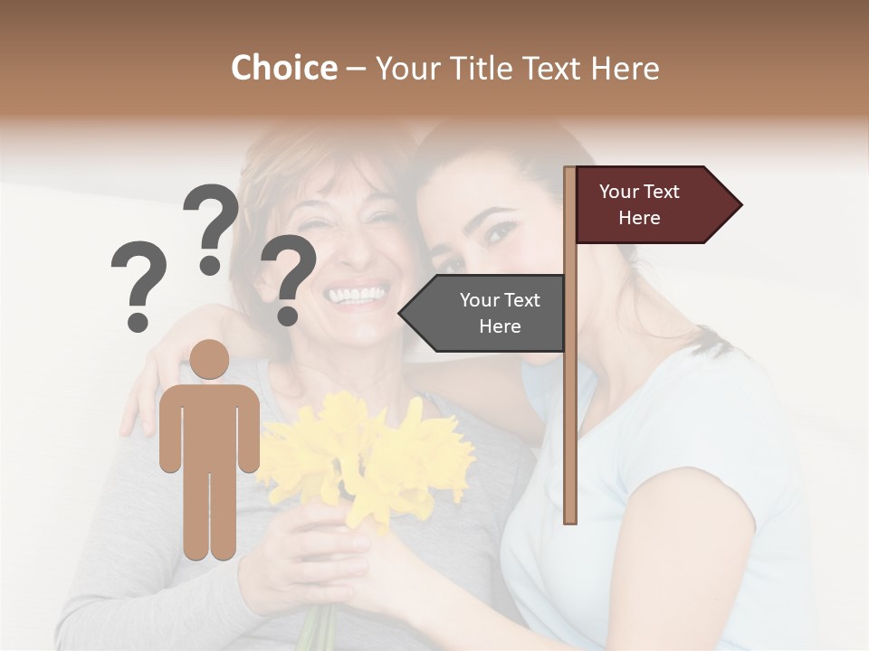 Yellow Only Woman Mothers Day PowerPoint Template