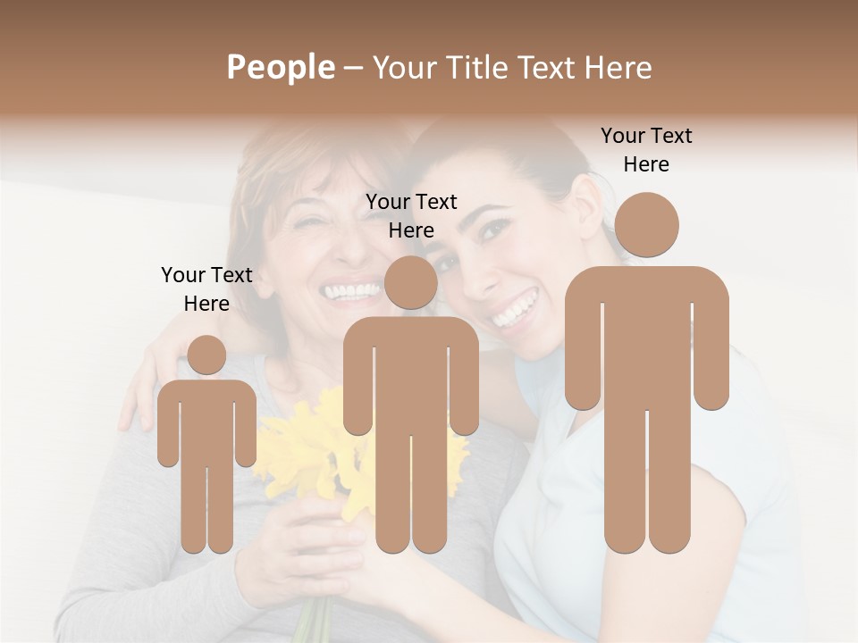 Yellow Only Woman Mothers Day PowerPoint Template